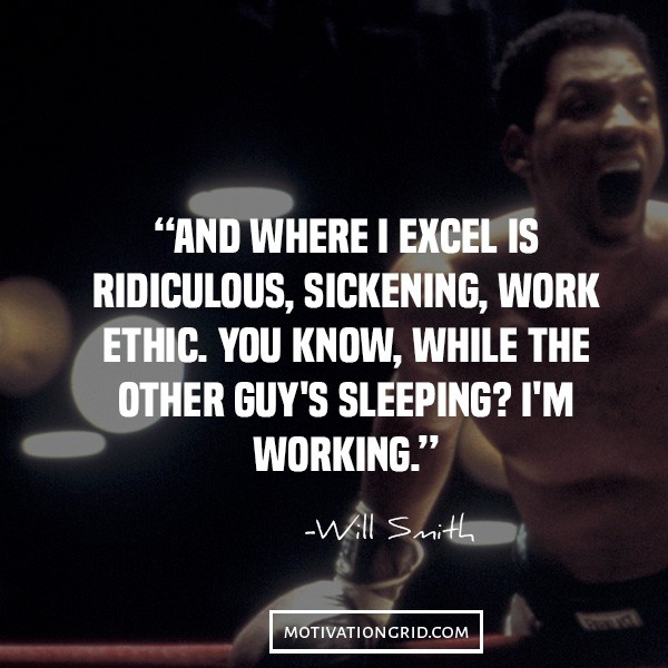 Will smith quotes on hard work, motivational picture image