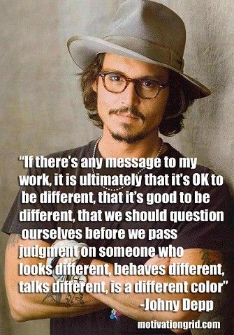 Johny Depp, Inspirational Celebrity Quotes