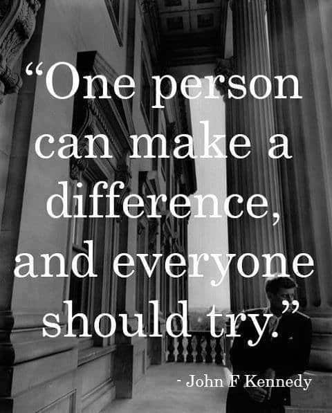 One person can make a difference and everyone should try, motivational quotes, motivational image quotes, motivational picture quote, motivational image, motivation picture quote, motivation image, inspirational images,