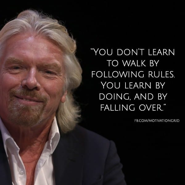 Richard Branson quote about life and failing