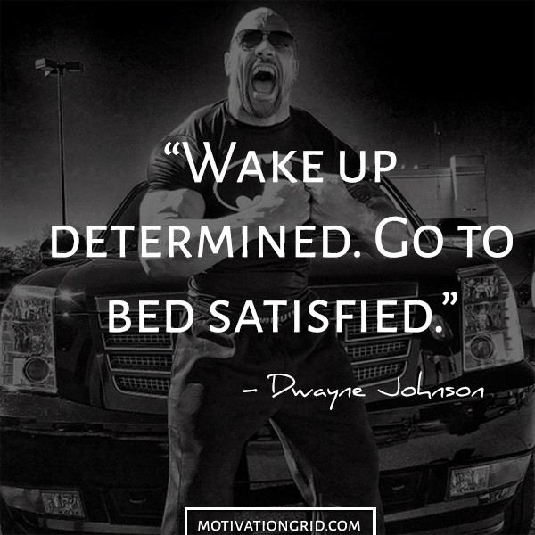Determined image quote from Dwayne The Rock Johnson