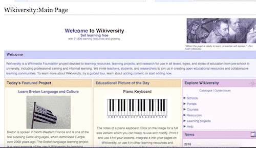 wikiversity, places to education yourself online for free