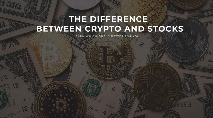 difference between crypto and stocks