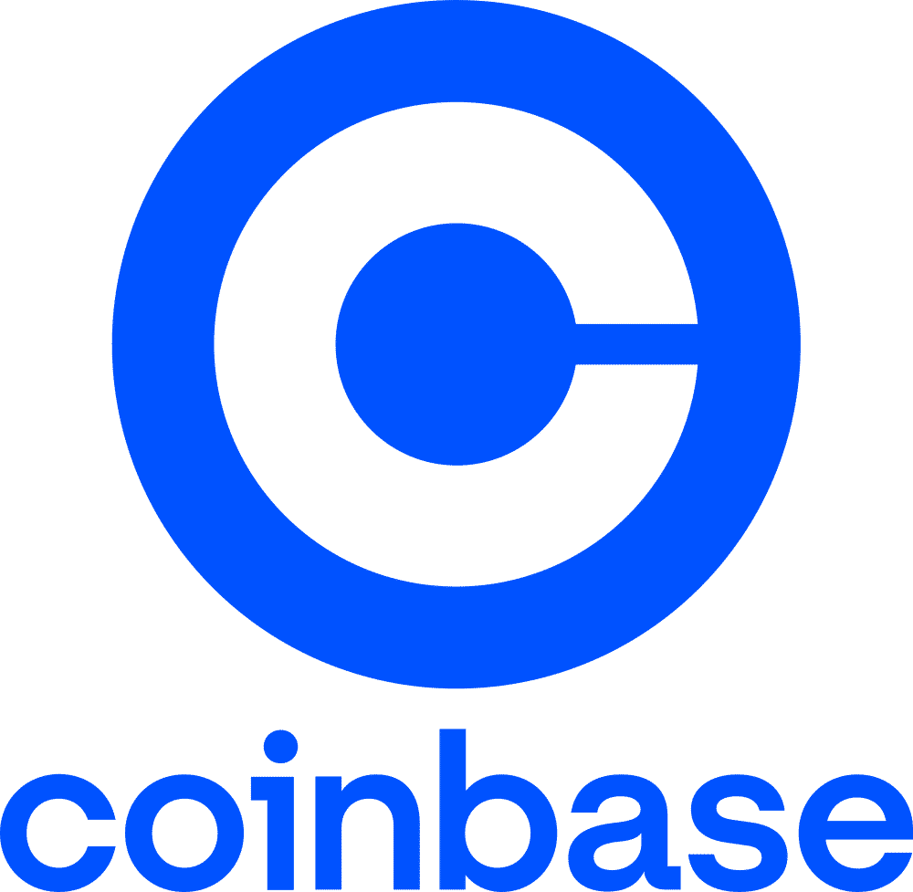 coinbase logo, how to buy cryptocurrency in the UK