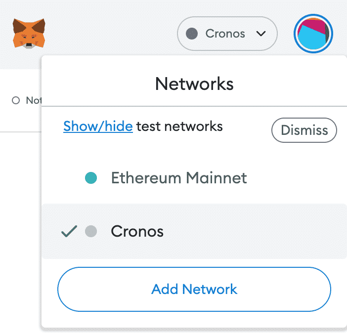 step 4, save changes, switch network