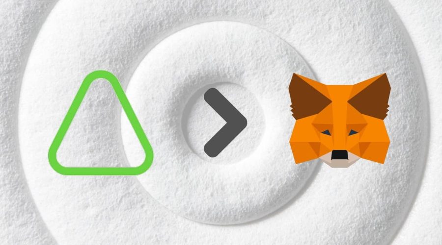 add aurora to metamask thumbnail with an arrow