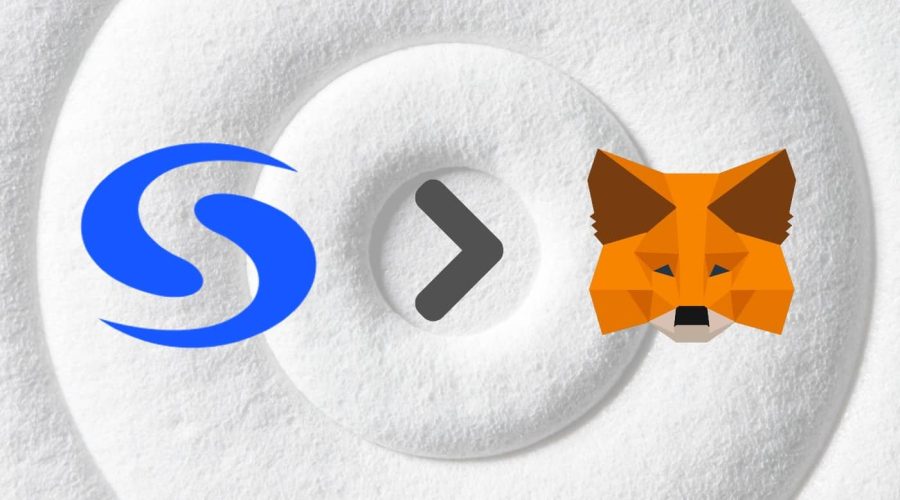 add syscoin to metamask with arrow