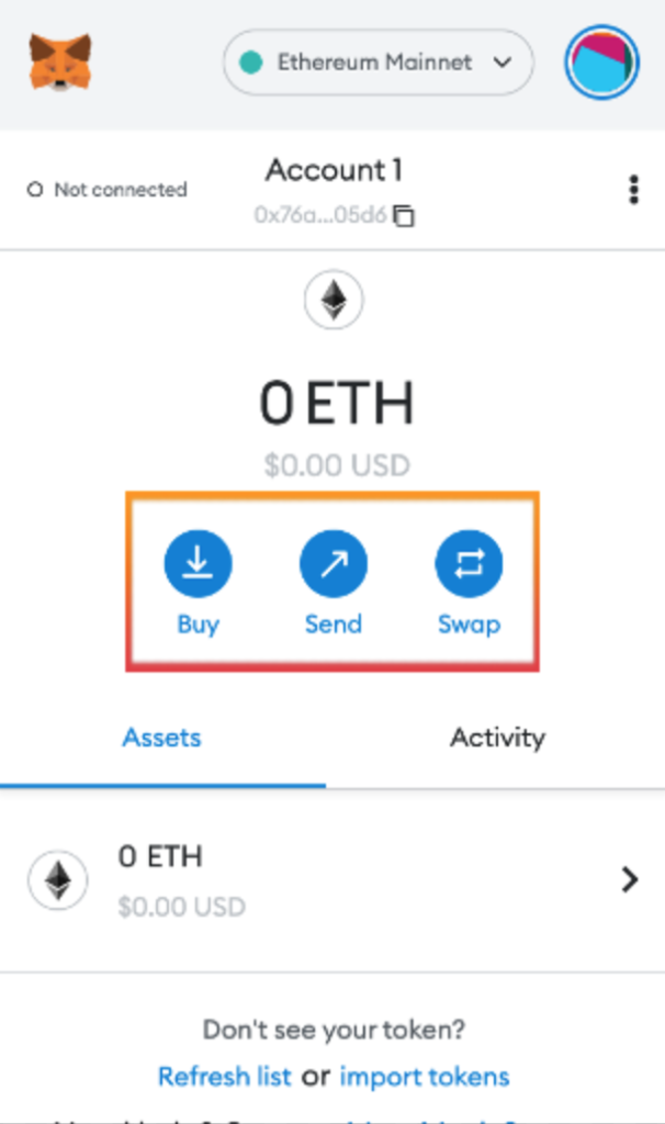 metamask - buy send and swap crypto