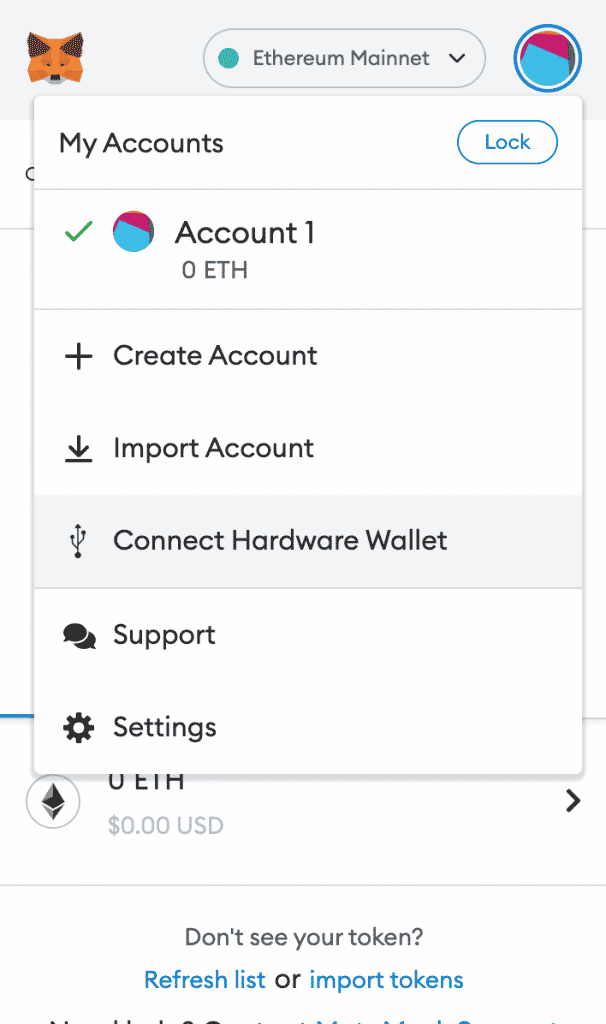 connecting trezor to metamask