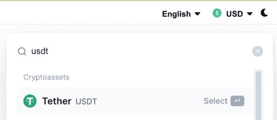 search for usdt on coinmarketcap