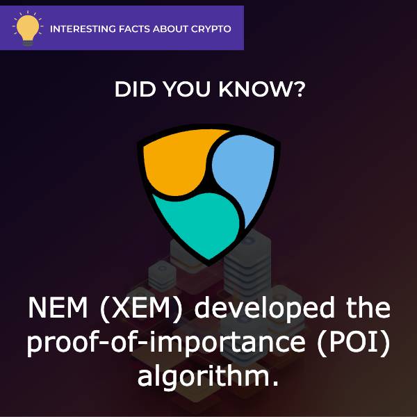 NEM (XEM) Interesting Facts